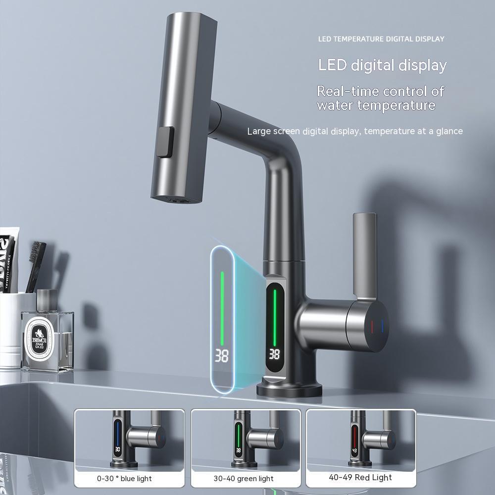 Digital Temperature Display Faucet